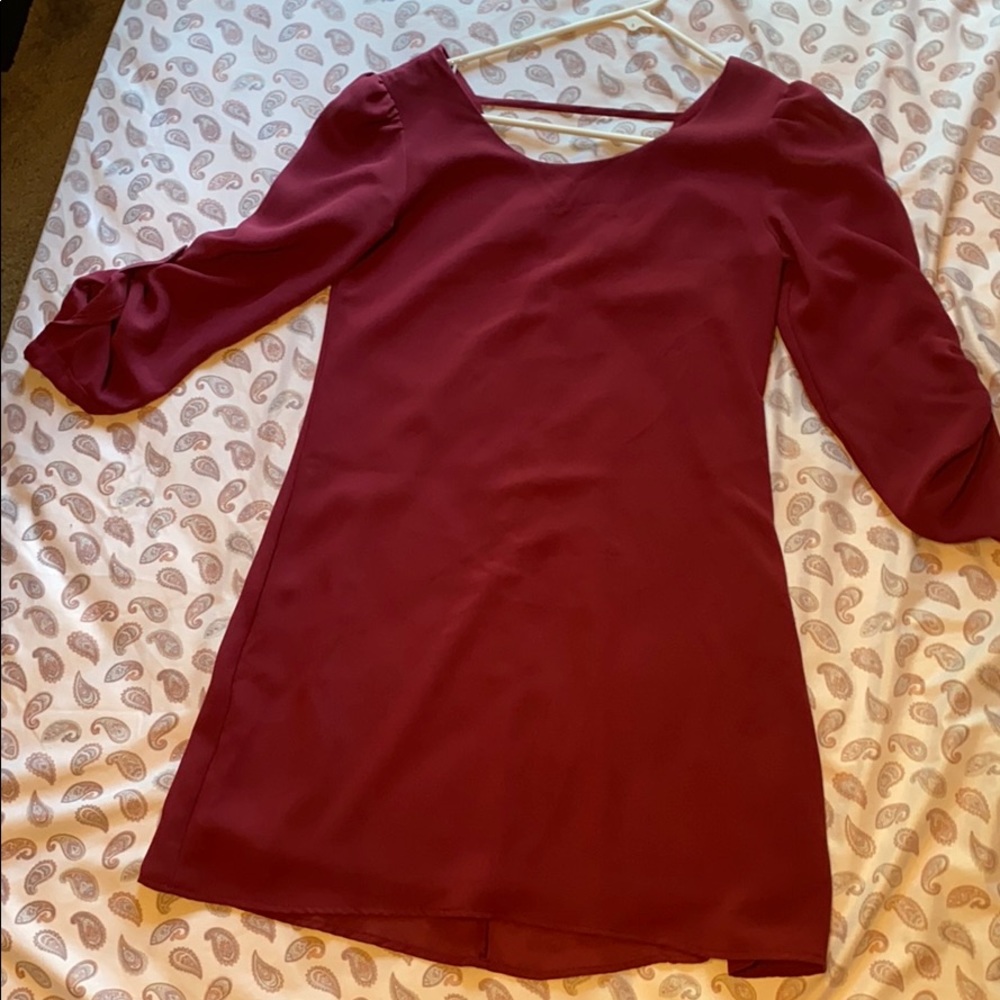 Deep purple dress
